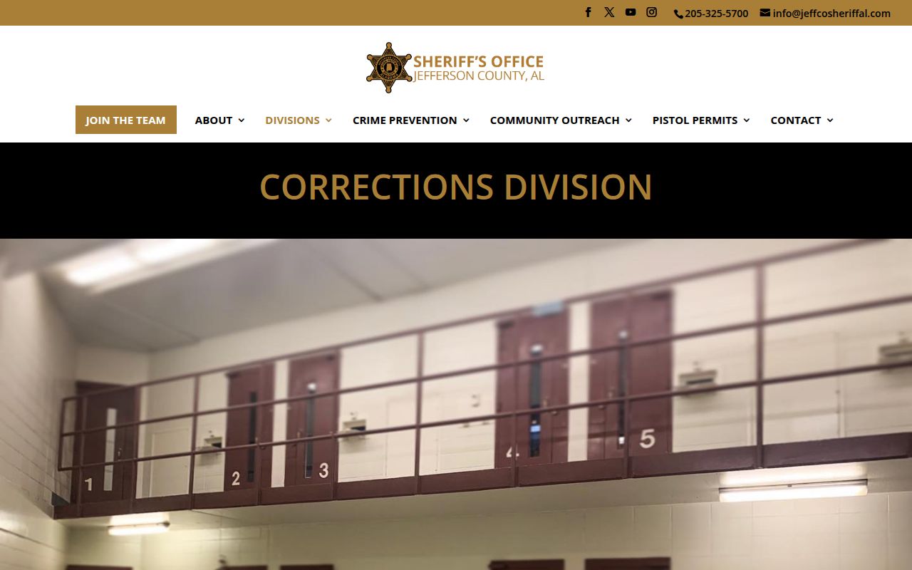 Jefferson County Sheriff jail records and booking information